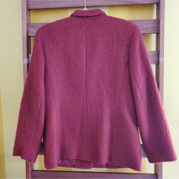 NWOT Josephine Chaus Burnt Orange Mohair Jacket, Sz 12 - Picture 5 of 8